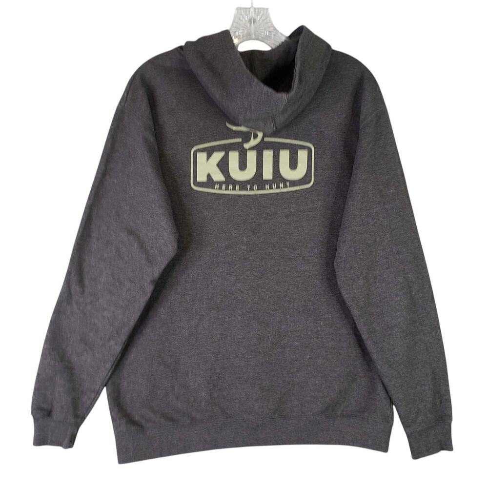 Kuiu Youth Hoodie Sweatshirt Pullover Gray Size XL Hunting Logo